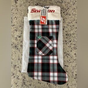 Snap-on Tools Plaid Christmas Stocking by Dixxon - New
